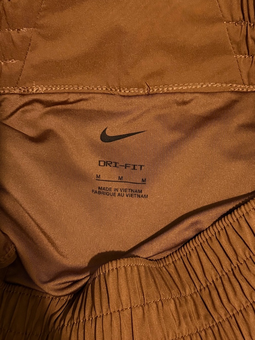 Nike Women's Rust-Brown Athletic Shorts - Picture 2 of 2